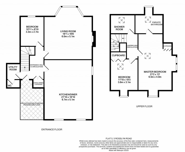 Floorplans For Rosslyn Road, 5 Rosslyn Road, Twickenham